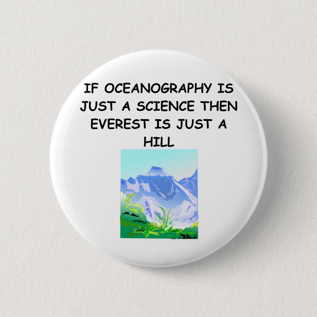 OZEANOGRAPHIE-Geschenk-T - Shirts Button (Vorderseite)