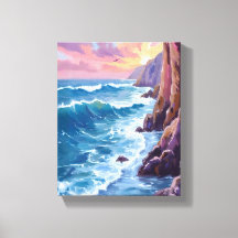 Ozeans Atem | Rocky Sea Sonnenuntergang Küste Aqua