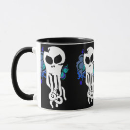 Ozeanschädelblau Tasse