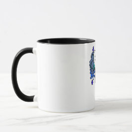 Ozeanschädelblau Tasse