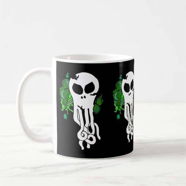 Ozeanschädelgrün Kaffeetasse (Links)