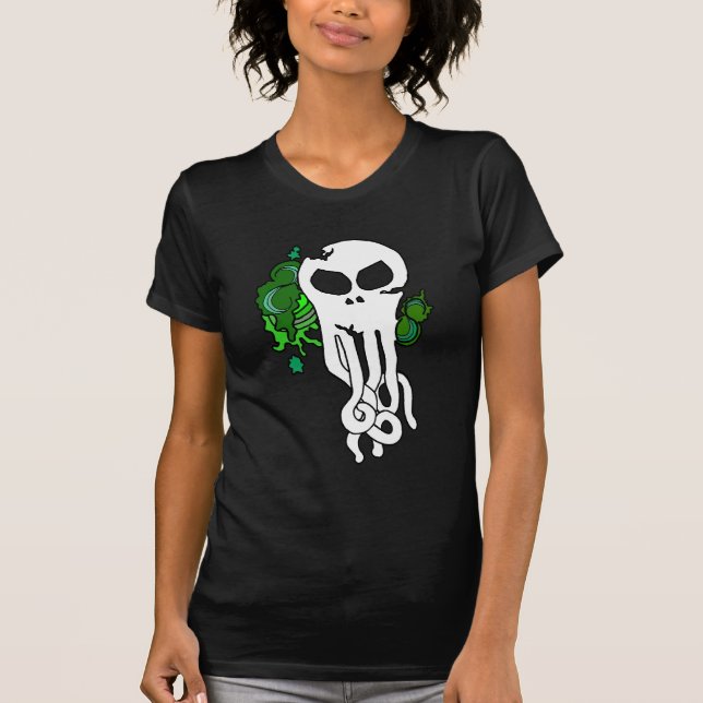 Ozeanschädelgrün T-Shirt (Vorderseite)