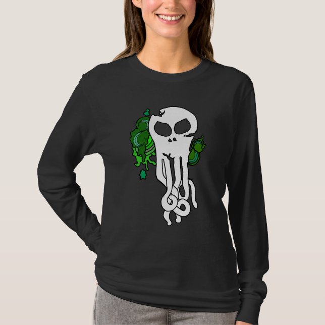 Ozeanschädelgrün T-Shirt (Vorderseite)