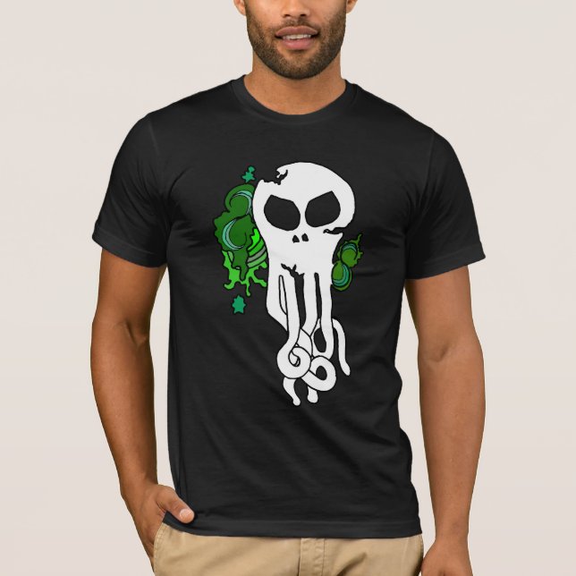 Ozeanschädelgrün T-Shirt (Vorderseite)