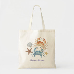 Ozeanschätze Wasserfarben Strand-Tasche Tragetasche