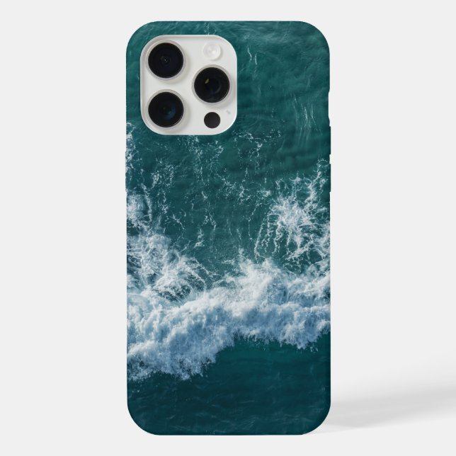Ozeanschaum auf der Wasseroberfläche iPhone Hülle (Rückseite)