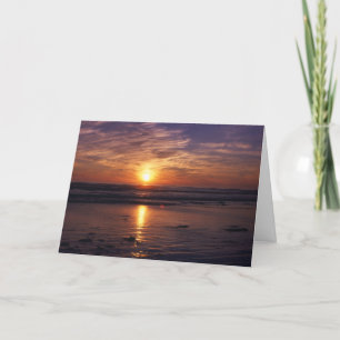 Ozeansonnenuntergang Geburtstagskarte Karte