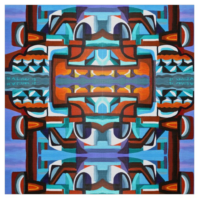 Ozeanstadt Stoff (Muster)