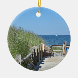 Ozeanstrand-Foto Keramikornament