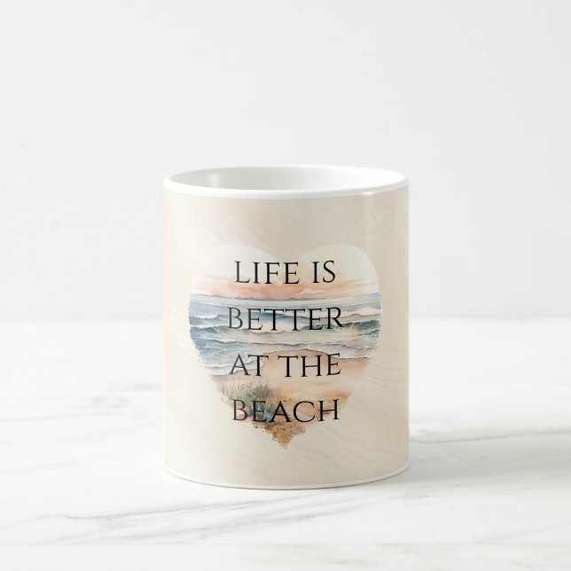 Ozeanstrand Küste   Kaffeetasse (Mittel)