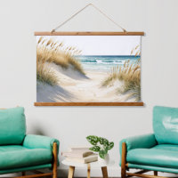 Ozeanstrand Sanddünen Gräser Weg Strand Kunst