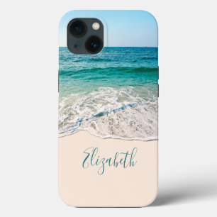 Ozeanstrand, um Ihren Namen hinzuzufügen iPhone 13 Hülle
