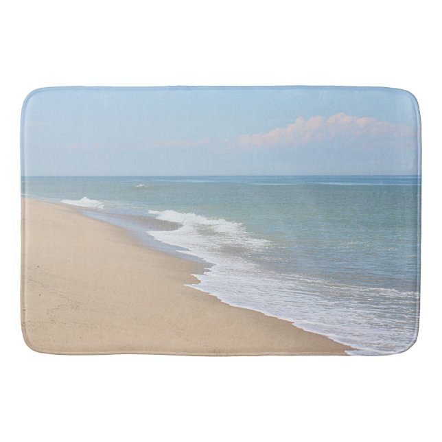 Ozeanstrand und -wellen badematte (Vorderseite)