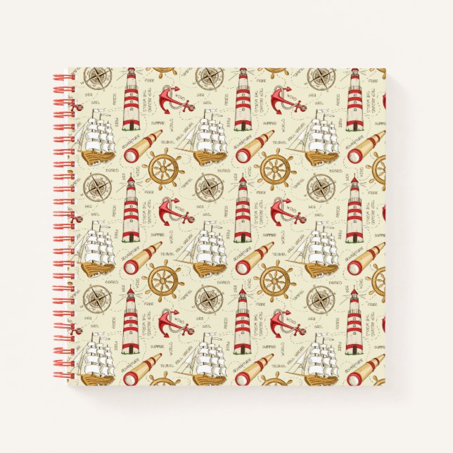 Ozeanszene Notizbuch (Vorderseite)