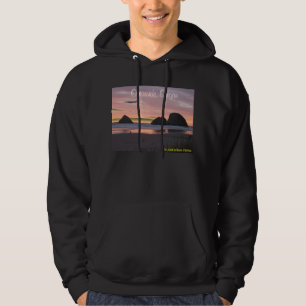 Ozeanufer, Oregonhoodie-Schwarzes Hoodie