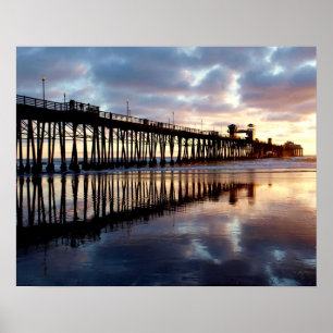 Ozeanufer-Pier Poster