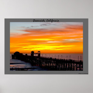 Ozeanufer-Pier Poster