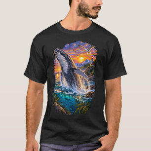 Ozeanwächter – Vintage-Wal und Meeresschildkröte K T-Shirt