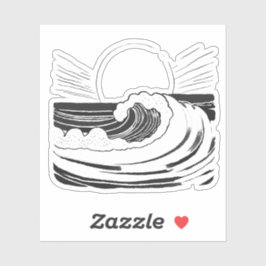 Ozeanwelle Aufkleber