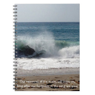 Ozeanwellen auf dem Strand - Notizbuch Notizblock