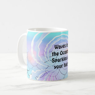 Ozeanwellen Glitzern Kaffeetasse