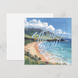 Ozeanwellen Hawaii Dankeskarten
