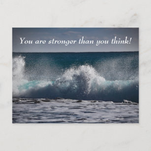 Ozeanwellen im Meer Inspiration Zitat Postkarte