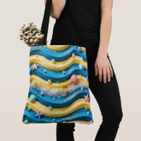 Ozeanwellen-Kuchen-Leggings - Küstenstrand Seester