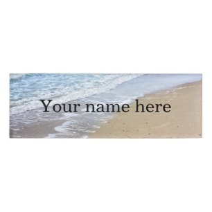 Ozeanwellen Namenschild