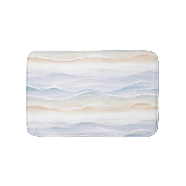 Ozeanwellen-Stranddesign 365 Badematte (Vorderseite)