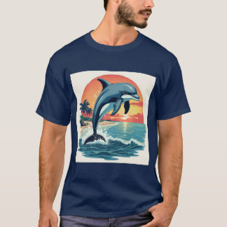Ozeanwunder: Ein Sonnenuntergang : Delphin T-Shirt