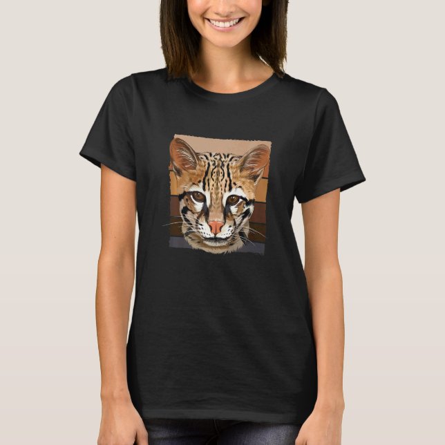 Ozelot Bengal-Wildkatze T-Shirt (Vorderseite)
