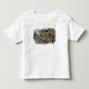 Ozelot, Felis pardalis, in Gefangenschaft, ruhende Kleinkind T-shirt