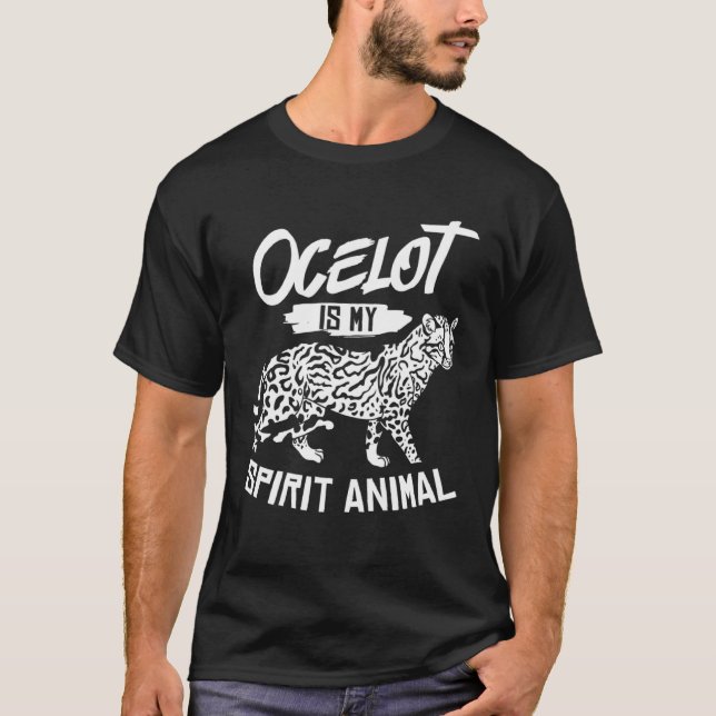 Ozelot Tier  Niedlich  Wilde Katze T-Shirt (Vorderseite)