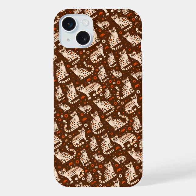 Ozelotmuster iPhone Hülle (Rückseite)