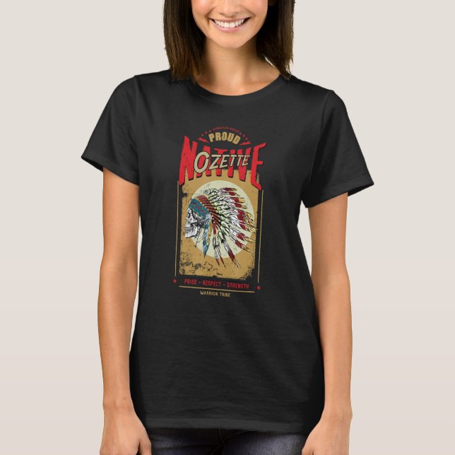 Ozette Native American Indian Warrior Tribe Proud T-Shirt (Vorderseite)