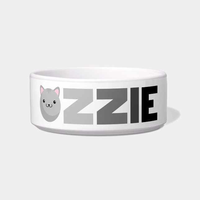 Ozzie Gray oder Ginger Cat Bowl Napf (Vorderseite)
