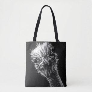 Ozzie Ostrich Black und White
