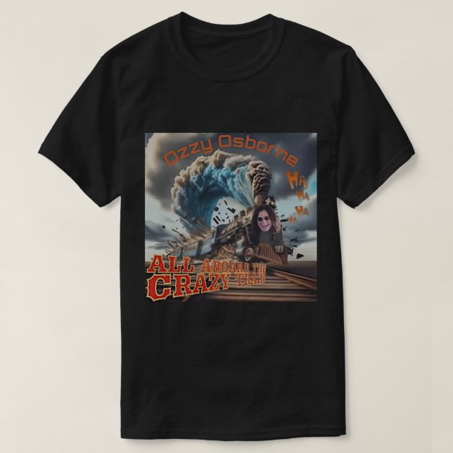 OZZY OSBOURNE CRAZY TRAIN T-Shirt (Design vorne)