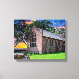 P1010074-Jamestown, Virginia Old Church Leinwanddruck