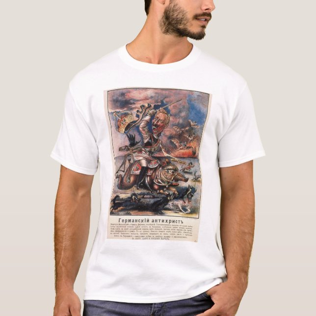 P1331 - Das deutsche Anti-Christ_Propaganda Plakat T-Shirt (Vorderseite)