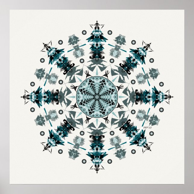 P2 Mandala Poster (Vorne)
