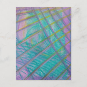 P34 Einzigartige farbenfrohe abstrakte Kunst Postkarte