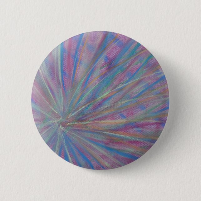 P36 Einzigartige farbenfrohe abstrakte Kunst Button (Vorderseite)