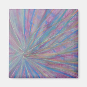 P36 Einzigartige farbenfrohe abstrakte Kunst Magnet