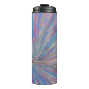 P36 Einzigartige farbenfrohe abstrakte Kunst Thermosbecher
