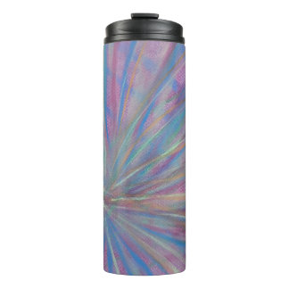 P36 Einzigartige farbenfrohe abstrakte Kunst Thermosbecher