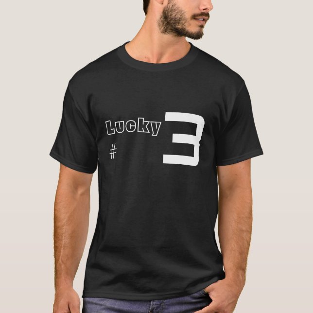 P3G Glückszahl T-Shirt (Vorderseite)