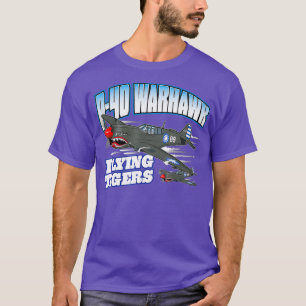 P40 Warhawk Flying Tigers Warbirds T-Shirt