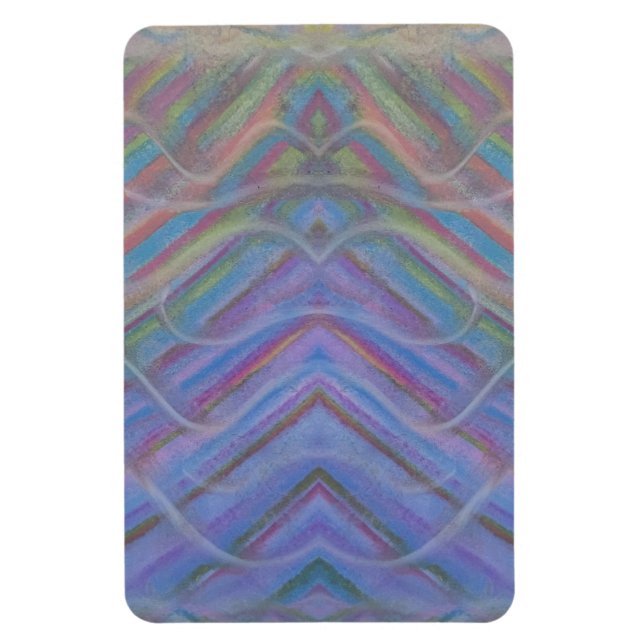 P40M Einzigartige farbenfrohe abstrakte Kunst Magnet (Vertikal)